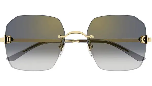 CT0591S 001 Oro Occhiali da Sole