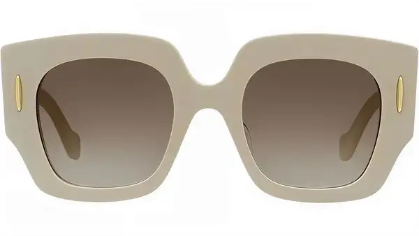 Anagram White Geometric Sunglasses