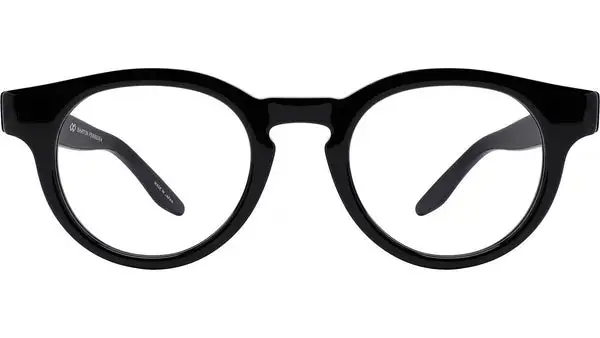 Oxford Black Round Eyeglasses