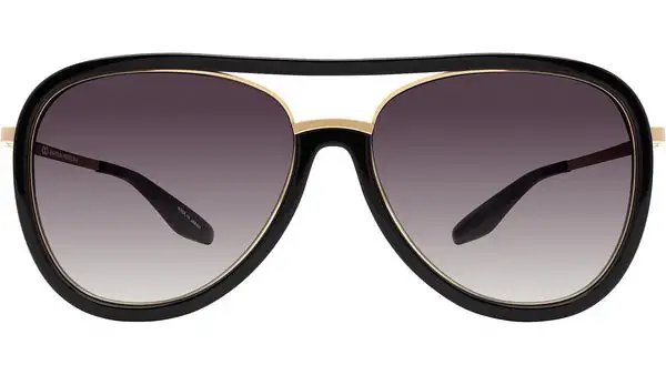 Fossett Black Pilot Sunglasses