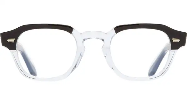 1420 Optical 01 Nero Su Cristallo Occhiali da Vista Rotondi