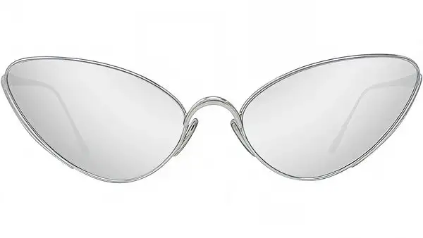 Signature Silver Cat Eye Sunglasses