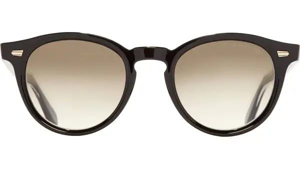9378 Sun 01 Acetato Nero Occhiali da Sole Rotondi