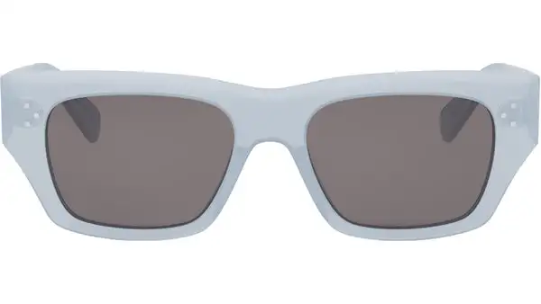 3 Dots HD Blue Geometric Sunglasses