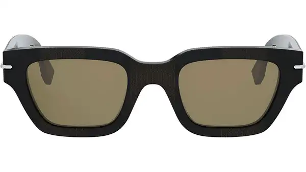 Fendi Selleria Brown Rectangular Sunglasses