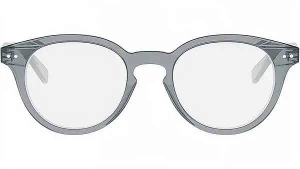 CELINE Thin Grey Round Eyeglasses