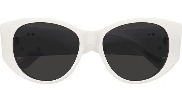BB0455S 003 Bianco Lucido Occhiali da Sole