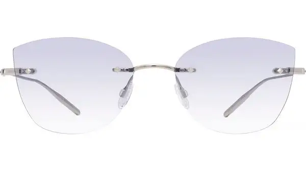 Brandy Silver Cat Eye Sunglasses
