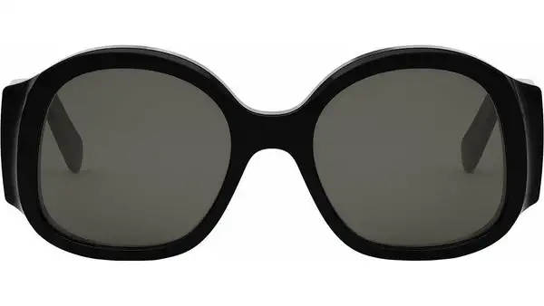 Maxi Triomphe Black Round Sunglasses