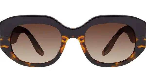 Sueno Black Geometric Sunglasses