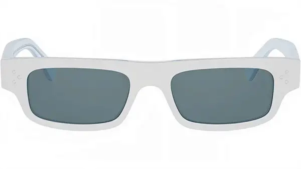CELINE 3 Dots HD White Rectangular Sunglasses