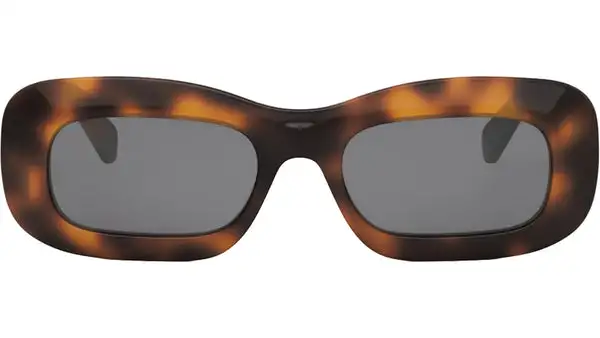 3 Dots Tortoise Rectangle Sunglasses