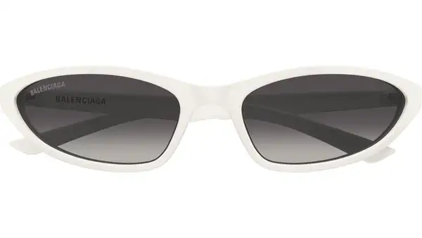 BB0402S 006 Bianco Lucido Occhiali da Sole
