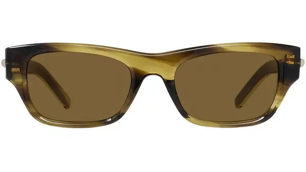 GV One Brown Havana Rectangular Sunglasses