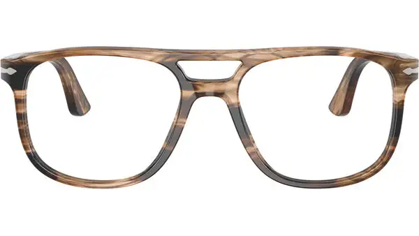 PO3329V 1236 Nero Marrone Grigiastro Occhiali da Vista