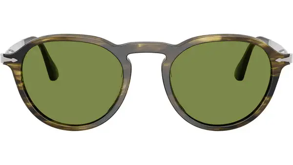 PO3383S 12374E Nero Verde Oliva Occhiali da Sole