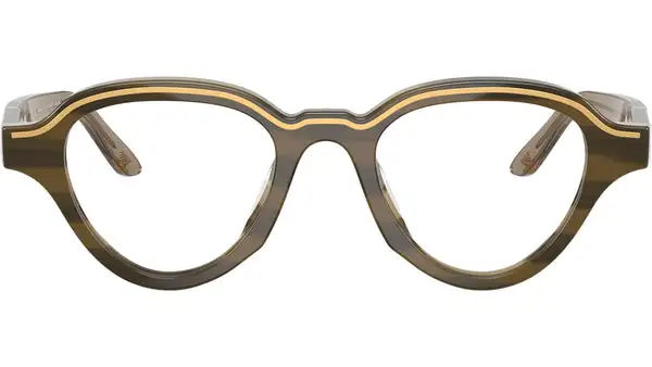 EA4264U 63381W Marrone Su Beige Rigato Occhiali da Sole