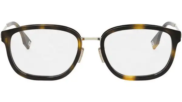 Fendi Travel Havana Square Eyeglasses