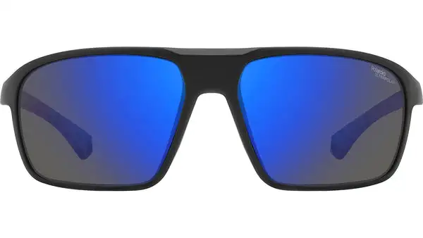 PLD 7058/S 0VK QG Nero Opaco Blu Occhiali da Sole