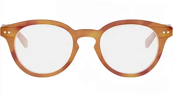CELINE Thin Brown Round Eyeglasses