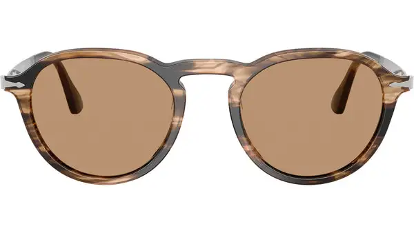 PO3383S 123653 Nero Marrone Grigiastro Occhiali da Sole
