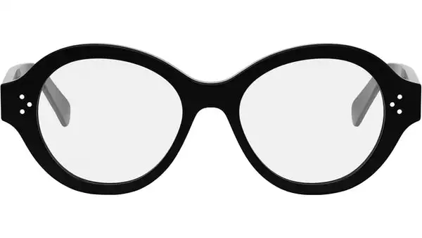 3 Dots HD Black Geometric Eyeglasses