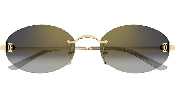 CT0592S 001 Oro Occhiali da Sole